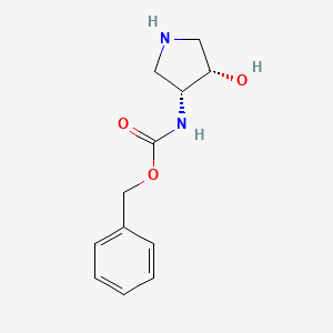 molecular formula C12H16N2O3 B7947621 Benzyl (3r,4s)-4-hydroxypyrrolidin-3-ylcarbamate 
