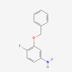 molecular formula C13H12FNO B7947637 3-Benzyloxy-4-fluoro-phenylamine 