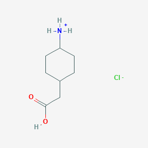 [4-(Carboxymethyl)cyclohexyl]azanium;chloride
