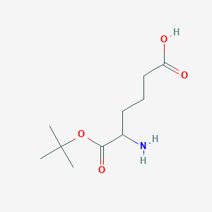 molecular formula C10H19NO4 B7947707 5-Amino-6-[(2-methylpropan-2-yl)oxy]-6-oxohexanoic acid 