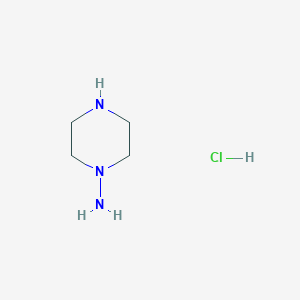 molecular formula C4H12ClN3 B7947728 哌嗪-1-胺盐酸盐 