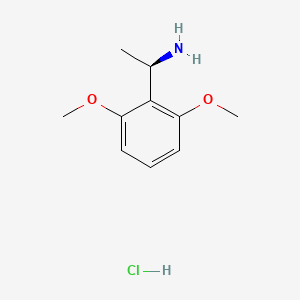 molecular formula C10H16ClNO2 B7947750 (R)-1-(2,6-Dimethoxyphenyl)ethan-1-amine hydrochloride 
