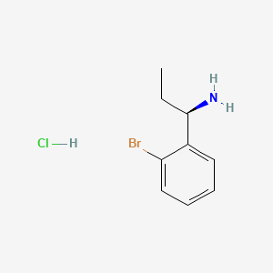 molecular formula C9H13BrClN B7947754 (R)-1-(2-Bromophenyl)propan-1-amine hydrochloride 