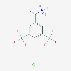 molecular formula C10H10ClF6N B7947775 (S)-1-[3,5-Bis(trifluoromethyl)phenyl]ethylamine (Hydrochloride) 