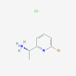 molecular formula C7H10BrClN2 B7947794 [(1S)-1-(6-bromopyridin-2-yl)ethyl]azanium;chloride 