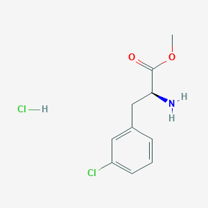 molecular formula C10H13Cl2NO2 B7947799 3-Chloro-L-phenylalanine methyl ester HCl 