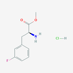 molecular formula C10H13ClFNO2 B7947815 Methyl (2s)-2-amino-3-(3-fluorophenyl)propanoate hydrochloride 