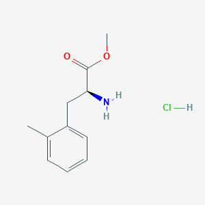 molecular formula C11H16ClNO2 B7947821 (S)-Methyl 2-amino-3-(o-tolyl)propanoate hydrochloride 