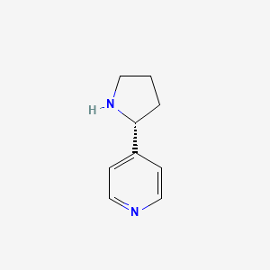 molecular formula C9H12N2 B7947839 (R)-4-(Pyrrolidin-2-YL)pyridine 