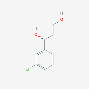 molecular formula C9H11ClO2 B7947860 (1R)-1-(3-Chlorophenyl)-1,3-propanediol 