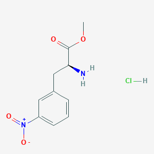 molecular formula C10H13ClN2O4 B7947977 3-Nitro-L-phenylalanine methyl ester HCl 