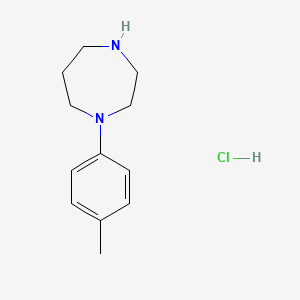 molecular formula C12H19ClN2 B7947984 1-(4-Methylphenyl)homopiperazine monohydrochloride 