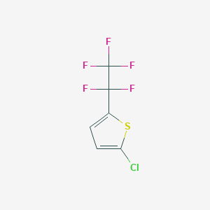 molecular formula C6H2ClF5S B7948003 2-Chloro-5-(pentafluoroethyl)thiophene CAS No. 1429056-29-0