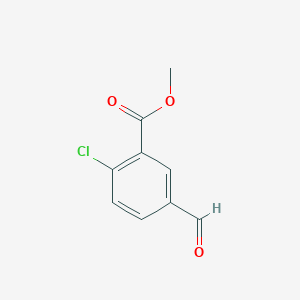 molecular formula C9H7ClO3 B7948039 Methyl 2-Chloro-5-formylbenzoate 