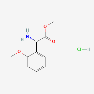 molecular formula C10H14ClNO3 B7948047 Methyl (S)-2-amino-2-(2-methoxyphenyl)acetate hydrochloride 