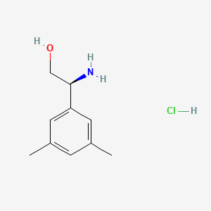 molecular formula C10H16ClNO B7948076 (S)-2-amino-2-(3,5-dimethylphenyl)ethanol hydrochloride 