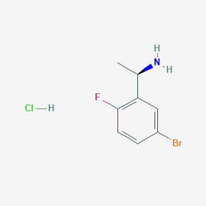 molecular formula C8H10BrClFN B7948096 (R)-1-(5-Bromo-2-fluorophenyl)ethanamine hydrochloride 