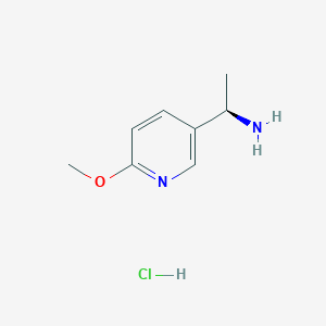 molecular formula C8H13ClN2O B7948145 (R)-1-(6-Methoxypyridin-3-yl)ethanamine hydrochloride 