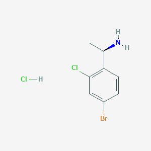 molecular formula C8H10BrCl2N B7948164 (R)-1-(4-Bromo-2-chlorophenyl)ethan-1-amine hydrochloride 