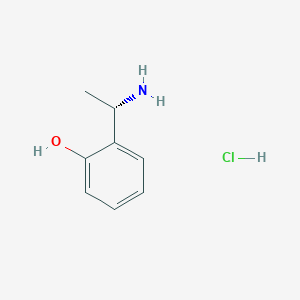 molecular formula C8H12ClNO B7948184 (S)-2-(1-Aminoethyl)phenol hydrochloride 