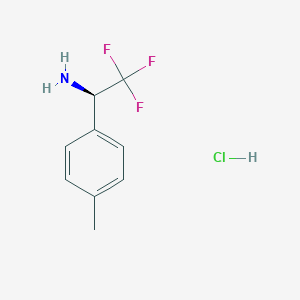 molecular formula C9H11ClF3N B7948208 (R)-2,2,2-Trifluoro-1-p-tolyl-ethylamine hydrochloride 