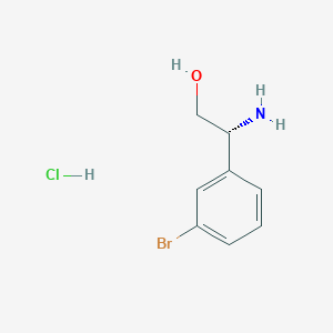 molecular formula C8H11BrClNO B7948215 (R)-2-Amino-2-(3-bromophenyl)ethanol hydrochloride 