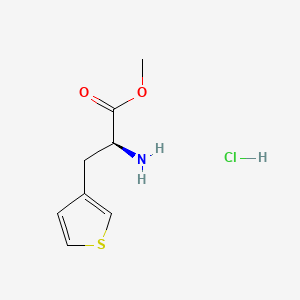 molecular formula C8H12ClNO2S B7948268 methyl (2S)-2-amino-3-thiophen-3-ylpropanoate;hydrochloride 