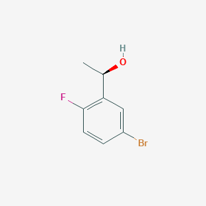 molecular formula C8H8BrFO B7948292 (1R)-1-(5-bromo-2-fluorophenyl)ethan-1-ol 