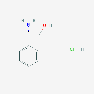 molecular formula C9H14ClNO B7948302 (S)-2-Amino-2-phenylpropan-1-ol hydrochloride 