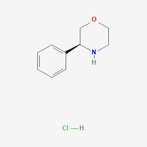 molecular formula C10H14ClNO B7948326 (S)-3-Phenylmorpholine Hydrochloride 