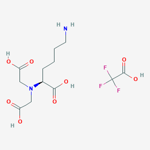 molecular formula C12H19F3N2O8 B7948355 L-Lysine, N2,N2-bis(carboxymethyl)-, 2,2,2-trifluoroacetate (1:1) 