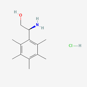 (S)-2-Amino-2-(2,3,4,5,6-pentamethylphenyl)ethan-1-ol hydrochloride