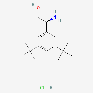 (S)-2-Amino-2-(3,5-di-tert-butylphenyl)ethan-1-ol hydrochloride