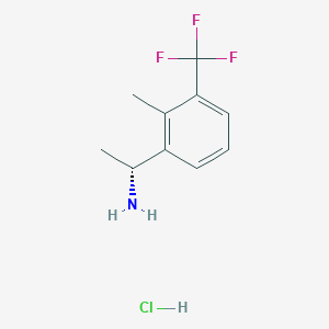 molecular formula C10H13ClF3N B7948441 (R)-1-(2-Methyl-3-(trifluoromethyl)phenyl)ethanamine hydrochloride 