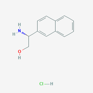 molecular formula C12H14ClNO B7948445 (R)-2-Amino-2-(naphthalen-2-yl)ethanol hydrochloride 
