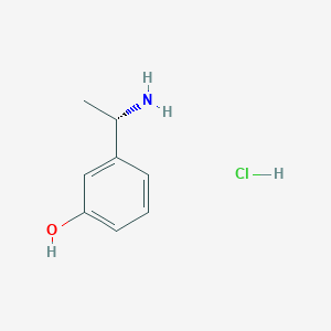 molecular formula C8H12ClNO B7948467 (S)-3-(1-Aminoethyl)phenol hydrochloride 