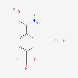 molecular formula C9H11ClF3NO B7948482 (R)-2-Amino-2-(4-(trifluoromethyl)phenyl)ethanol hydrochloride 