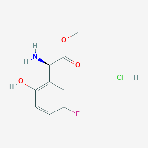 (R)-Methyl 2-amino-2-(5-fluoro-2-hydroxyphenyl)acetate hydrochloride