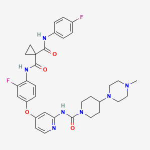 molecular formula C33H37F2N7O4 B7948654 戈伐替尼 CAS No. 1196681-49-8