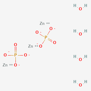 molecular formula H8O12P2Zn3 B7948801 磷酸锌四水合物 CAS No. 15491-18-6