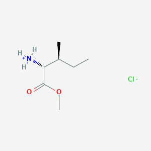 molecular formula C7H16ClNO2 B7948850 [(2R,3S)-1-methoxy-3-methyl-1-oxopentan-2-yl]azanium;chloride 