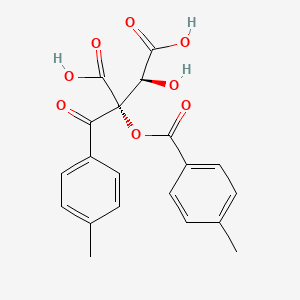 molecular formula C20H18O8 B7948869 (2R,3S)-3-hydroxy-2-(4-methylbenzoyl)-2-(4-methylbenzoyl)oxybutanedioic acid 