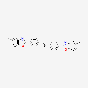 molecular formula C30H22N2O2 B7948876 Benzoxazole, 2,2'-(1,2-ethenediyldi-4,1-phenylene)bis[5-methyl- 