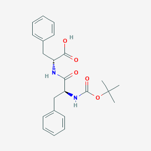 molecular formula C23H28N2O5 B7948899 (R)-2-((S)-2-((tert-Butoxycarbonyl)amino)-3-phenylpropanamido)-3-phenylpropanoic acid 