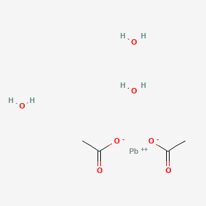molecular formula Pb(C2H3O2)2.3H2O.<br>C4H12O7P B7948961 三水醋酸铅 