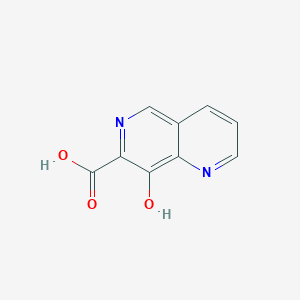 molecular formula C9H6N2O3 B7949168 8-羟基-1,6-萘啶-7-羧酸 