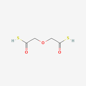 molecular formula C4H6O3S2 B7949169 2-{[hydroxy(carbonothioyl)]methoxy}ethanethioic O-acid 