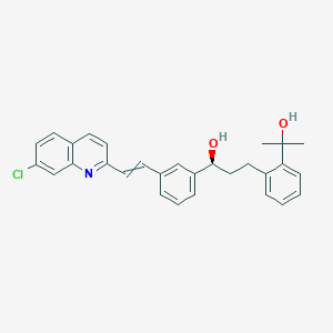 molecular formula C29H28ClNO2 B7949322 (1S)-1-[3-[2-(7-chloroquinolin-2-yl)ethenyl]phenyl]-3-[2-(2-hydroxypropan-2-yl)phenyl]propan-1-ol 