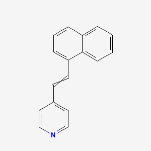 molecular formula C17H13N B7949377 Naphthylvinylpyridine CAS No. 16375-78-3
