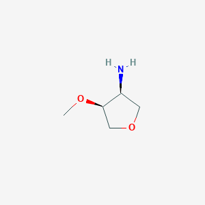 molecular formula C5H11NO2 B7949486 (3S,4S)-4-Methoxytetrahydrofuran-3-amine 